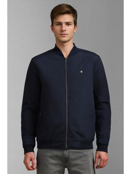 Louis Philippe - Men Casual Navy Solid Jackets