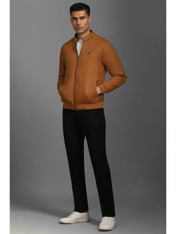 Louis Philippe - Men Casual Brown Solid Jackets