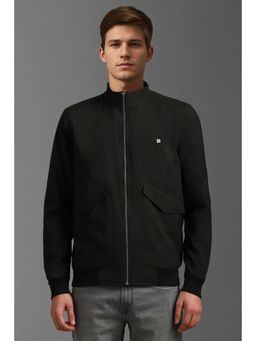 Louis Philippe - Men Casual Black Solid Jackets