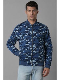 Louis Philippe - Men Casual Navy Solid Jackets