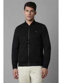 Louis Philippe - Men Casual Black Solid Jackets
