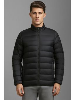 Louis Philippe - Men Casual Black Solid Jackets