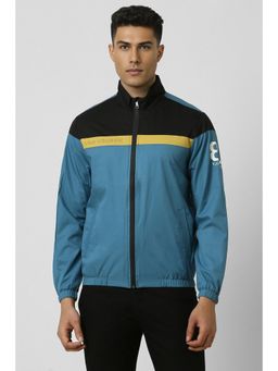 Van Heusen - Men Blue Print Casual Jacket