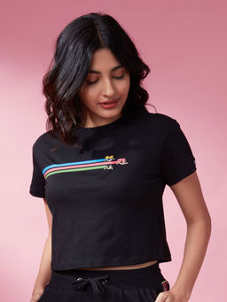 The Souled Store - Official Powerpuff Girls: Saving The Day Graphic Printed Black Tshirts