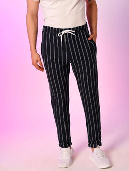 Campus Sutra - Men Striped Stylish Casual And Evening Trackpant