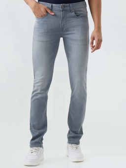 Spykar - Grey Regular Fit Mid Rise Jeans for Men