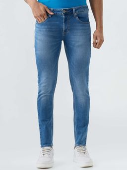 Spykar - Light Blue Slim Fit Low Rise Jeans for Men