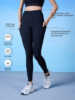 Nykd by Nykaa - Cloud Soft & Flattering Full Length Leggings with Pockets-NYK260-Black