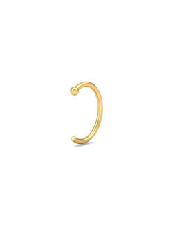 KuberBox - Basic Half Hoop for Nose 18K Gold