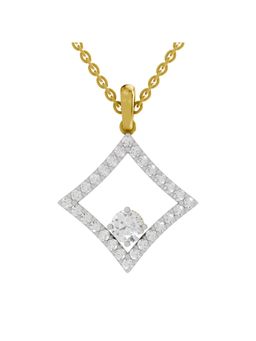 SPARQ - Lab Grown Diamond 1.31CT Round 925 Sterling Silver Gold Plated Halo Necklace