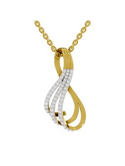 SPARQ - Lab Grown Diamond 0.4CT Round 925 Sterling Silver Gold Plated Necklace