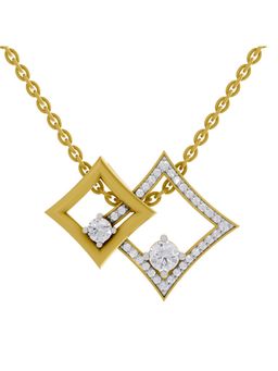 SPARQ - Lab Grown Diamond 0.51CT Round 925 Sterling Silver Gold Plated Necklace
