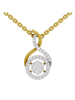 SPARQ - Lab Grown Diamond 0.38CT Round 925 Sterling Silver Gold Plated Necklace