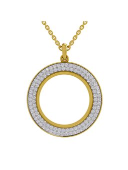 SPARQ - Lab Grown Diamond 1.41CT Round 925 Sterling Silver Gold Plated Necklace