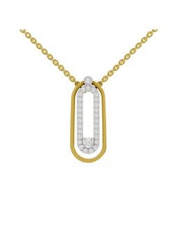 SPARQ - Lab Grown Diamond 0.63CT Round 925 Sterling Silver Gold Plated Necklace