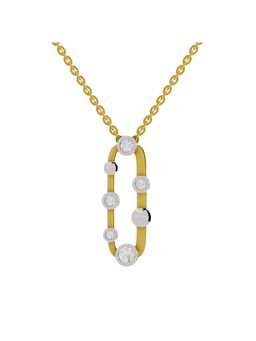 SPARQ - Lab Grown Diamond 0.45CT Round 925 Sterling Silver Gold Plated Necklace