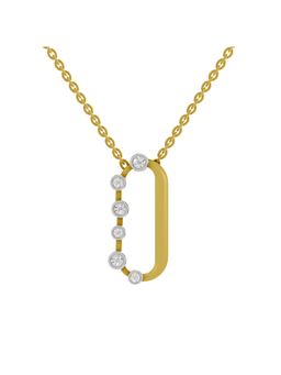 SPARQ - Lab Grown Diamond 0.31CT Round 925 Sterling Silver Gold Plated Necklace