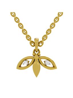SPARQ - Lab Grown Diamond 0.04CT Round 925 Sterling Silver Gold Plated Bee Necklace