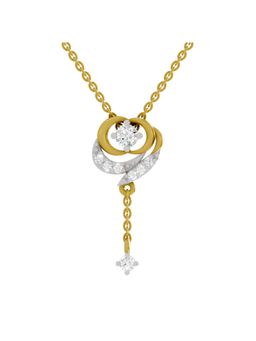 SPARQ - Lab Grown Diamond 0.21CT Round 925 Sterling Silver Gold Plated Necklace