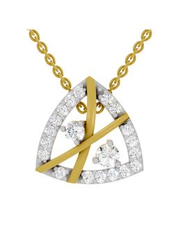 SPARQ - Lab Grown Diamond 0.29CT Round 925 Sterling Silver Gold Plated Necklace