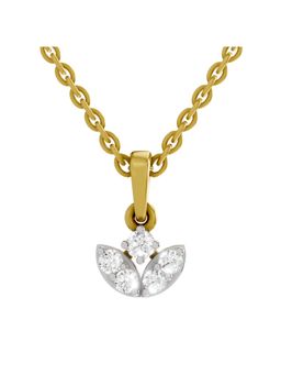 SPARQ - Lab Grown Diamond 0.25CT Round 925 Sterling Silver Gold Plated Necklace