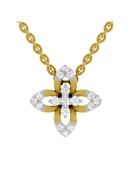 SPARQ - Lab Grown Diamond 0.25CT Round 925 Sterling Silver Gold Plated Necklace