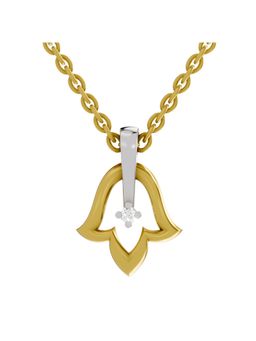 SPARQ - Lab Grown Diamond 0.02CT Round 925 Sterling Silver Gold Plated Necklace