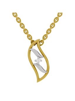 SPARQ - Lab Grown Diamond 0.02CT Round 925 Sterling Silver Gold Plated Necklace