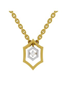 SPARQ - Lab Grown Diamond 0.02CT Round 925 Sterling Silver Gold Plated Necklace