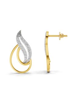 SPARQ - Lab Grown Diamond 0.46CT Round 925 Sterling Silver Gold Plated Earrings