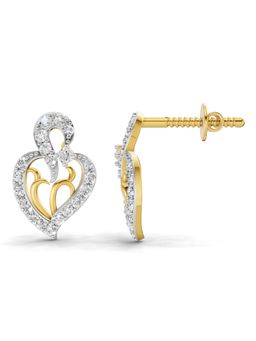 SPARQ - Lab Grown Diamond 0.73CT Round 925 Sterling Silver Gold Plated Earrings