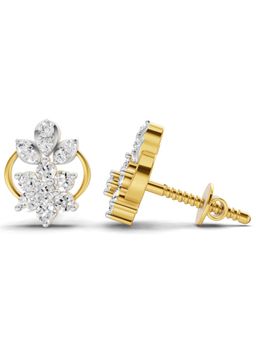 SPARQ - Lab Grown Diamond 0.32CT Round 925 Sterling Silver Gold Plated Earrings