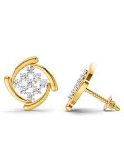 SPARQ - Lab Grown Diamond 0.52CT Round 925 Sterling Silver Gold Plated Earrings