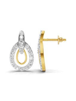 SPARQ - Lab Grown Diamond 0.88CT Round 925 Sterling Silver Gold Plated Earrings