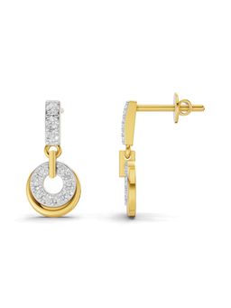 SPARQ - Lab Grown Diamond 0.35CT Round 925 Sterling Silver Gold Plated Earrings