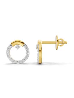 SPARQ - Lab Grown Diamond 0.15CT Round 925 Sterling Silver Gold Plated Earrings