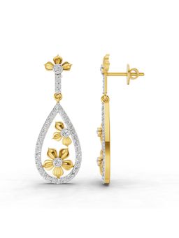 SPARQ - Lab Grown Diamond 0.88CT Round 925 Sterling Silver Gold Plated Earrings