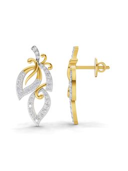 SPARQ - Lab Grown Diamond 0.73CT Round 925 Sterling Silver Gold Plated Earrings