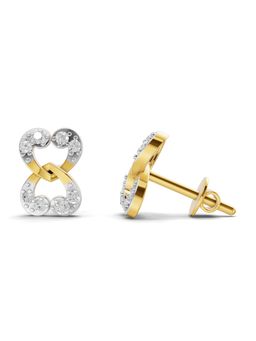 SPARQ - Lab Grown Diamond 0.18CT Round 925 Sterling Silver Gold Plated Earrings