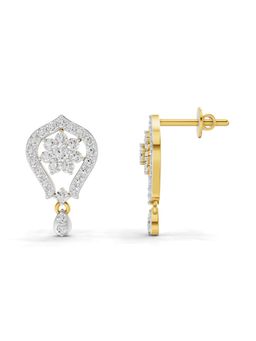 SPARQ - Lab Grown Diamond 0.81CT Round 925 Sterling Silver Gold Plated Earrings