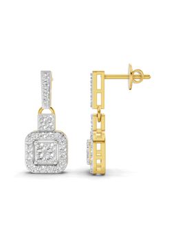 SPARQ - Lab Grown Diamond 0.8CT Round 925 Sterling Silver Gold Plated Earrings