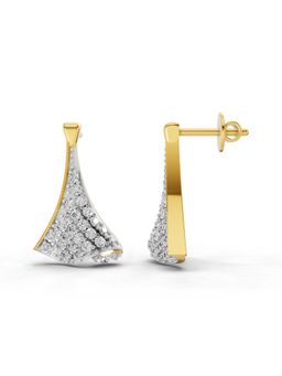 SPARQ - Lab Grown Diamond 0.71CT Round 925 Sterling Silver Gold Plated Earrings