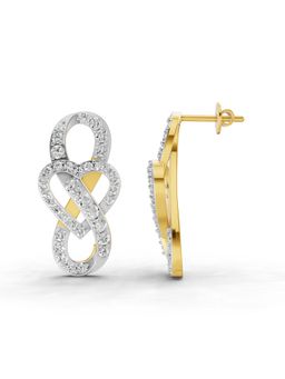 SPARQ - Lab Grown Diamond 1.61CT Round 925 Sterling Silver Gold Plated Earrings