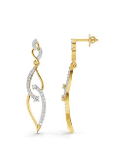 SPARQ - Lab Grown Diamond 0.63CT Round 925 Sterling Silver Gold Plated Earrings