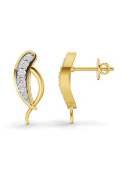 SPARQ - Lab Grown Diamond 0.29CT Round 925 Sterling Silver Gold Plated Earrings