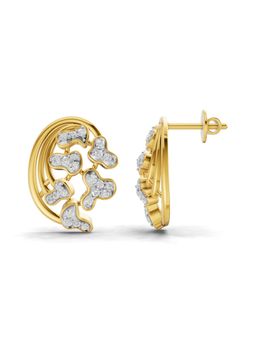 SPARQ - Lab Grown Diamond 0.53CT Round 925 Sterling Silver Gold Plated Earrings