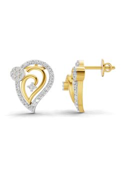 SPARQ - Lab Grown Diamond 0.65CT Round 925 Sterling Silver Gold Plated Earrings