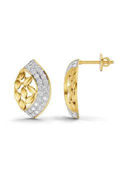 SPARQ - Lab Grown Diamond 0.75CT Round 925 Sterling Silver Gold Plated Earrings