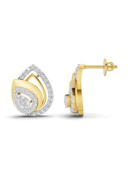 SPARQ - Lab Grown Diamond 0.68CT Round 925 Sterling Silver Gold Plated Earrings