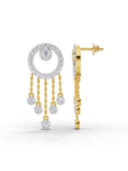 SPARQ - Lab Grown Diamond 1.56CT 925 Sterling Silver Gold Plated Dream Catcher Earrings